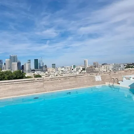 Comfortion Le Papillon - Appartement De Luxe Avec Vue Et Piscine Puteaux Exterior photo